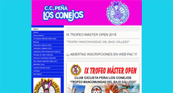 Desktop Screenshot of clubciclistalosconejos.com